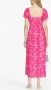Rixo Midi-jurk met bloemenprint Roze - Thumbnail 4
