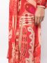 Rixo Camellia midi-jurk met jacquard Rood - Thumbnail 5
