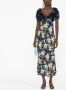 Rixo Midi-jurk met bloemenprint Blauw - Thumbnail 2