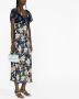 Rixo Midi-jurk met bloemenprint Blauw - Thumbnail 3