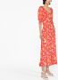 Rixo Midi-jurk met bloemenprint Roze - Thumbnail 4