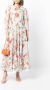 Rixo Midi-jurk met bloemenprint Wit - Thumbnail 2
