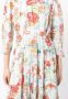 Rixo Midi-jurk met bloemenprint Wit - Thumbnail 5
