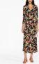 Rixo Midi-jurk met bloemenprint Zwart - Thumbnail 2