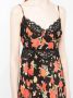 Rixo Midi-jurk met bloemenprint Zwart - Thumbnail 5