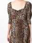 Rixo Midi-jurk met luipaardprint Bruin - Thumbnail 5
