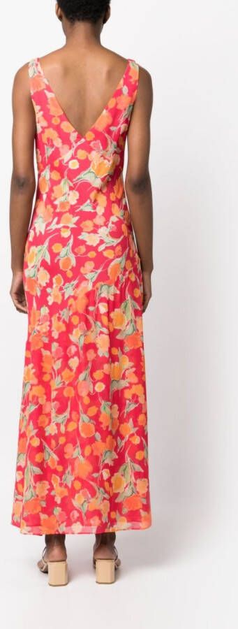 Rixo Maxi-jurk met bloemenprint Roze