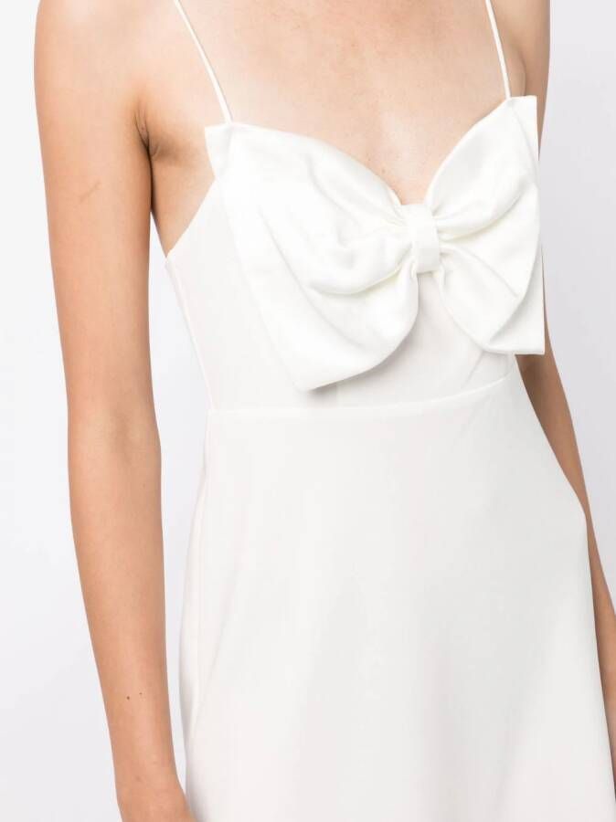 Rixo Mini-jurk met strik Wit