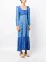 Rixo Maxi-jurk met bloemenprint Blauw - Thumbnail 3