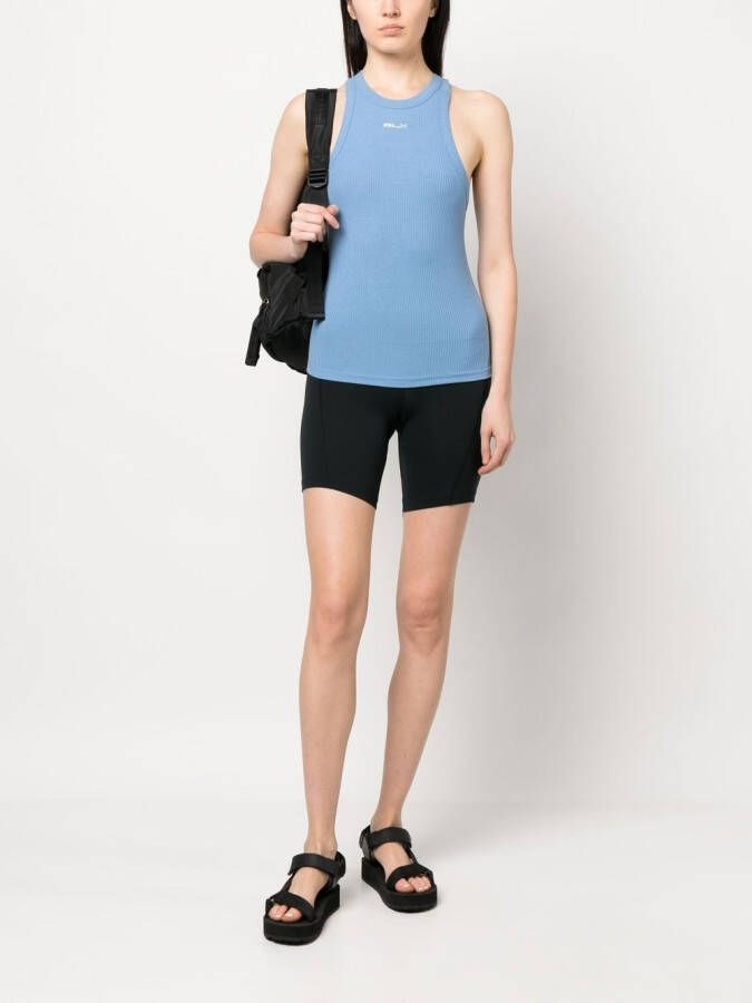 RLX Ralph Lauren Geribbelde tanktop Blauw
