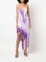 Roberto Cavalli Asymmetrische jurk Paars - Thumbnail 2