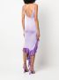 Roberto Cavalli Asymmetrische jurk Paars - Thumbnail 4
