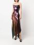 Roberto Cavalli Asymmetrische jurk Paars - Thumbnail 2
