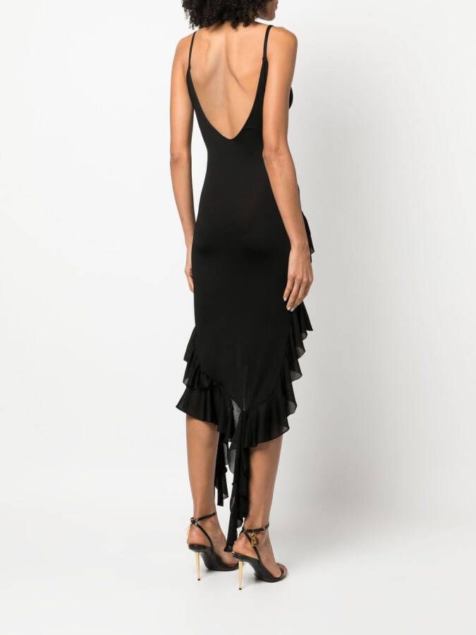 Roberto Cavalli Asymmetrische jurk Zwart