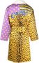 Roberto Cavalli Badjas met luipaardprint Paars - Thumbnail 2