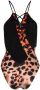 Roberto Cavalli Badpak met luipaardprint Roze - Thumbnail 2