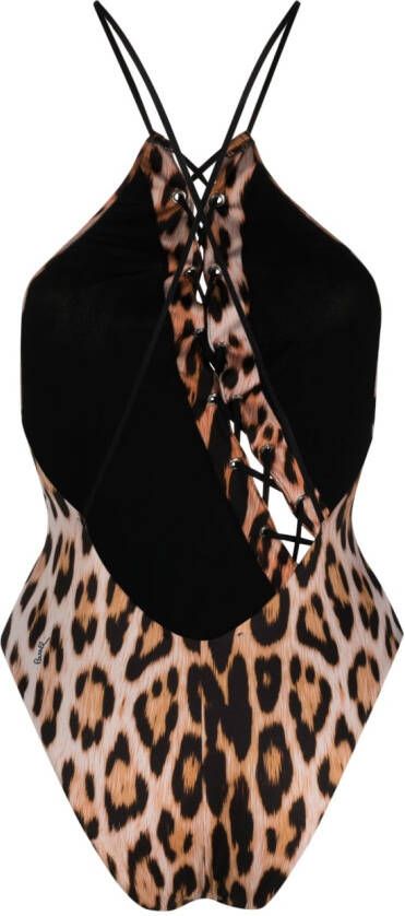 Roberto Cavalli Badpak met print Oranje