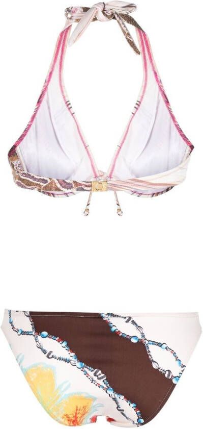 Roberto Cavalli Bikini met grafische print Veelkleurig
