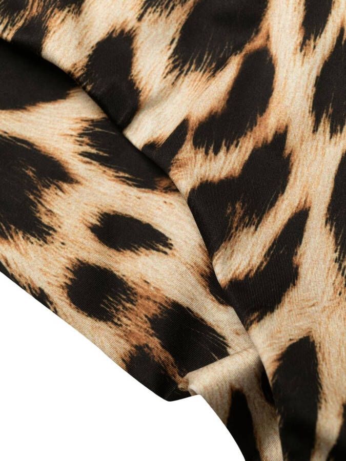 Roberto Cavalli Bikinibroekje met luipaardprint Beige