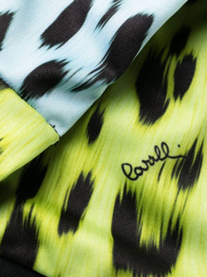 Roberto Cavalli Bikinislip met luipaardprint Groen
