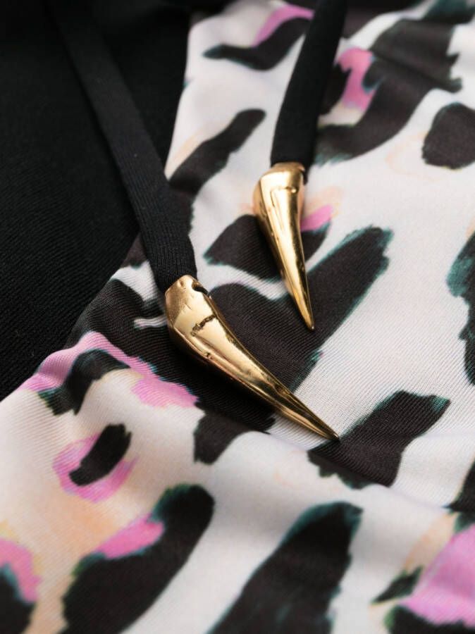 Roberto Cavalli Bikinislip met luipaardprint Zwart