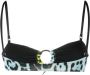Roberto Cavalli Bikinitop met luipaardprint Blauw - Thumbnail 2
