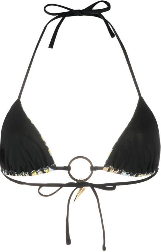 Roberto Cavalli Bikinitop met print Zwart