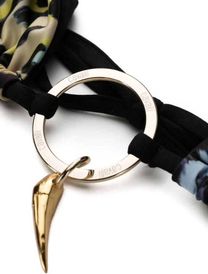 Roberto Cavalli Bikinitop met print Zwart