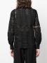 Roberto Cavalli Blouse met borduurwerk Zwart - Thumbnail 4