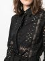 Roberto Cavalli Blouse met borduurwerk Zwart - Thumbnail 5