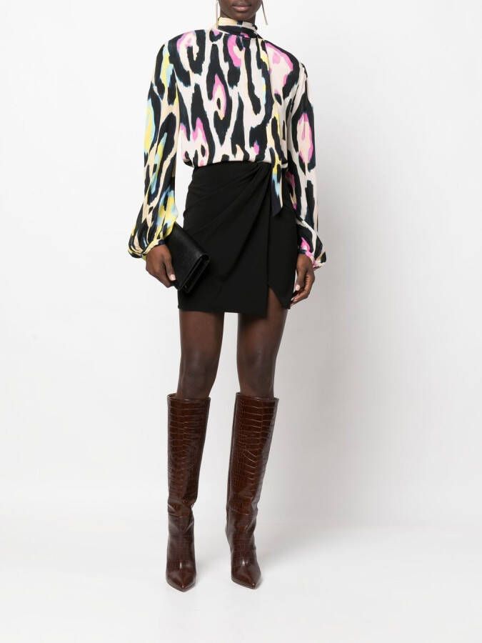 Roberto Cavalli Blouse met luipaardprint Beige