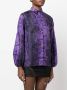 Roberto Cavalli Blouse met slangenprint Paars - Thumbnail 3
