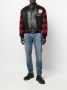 Roberto Cavalli Bomberjack met geruite mouwen Zwart - Thumbnail 2