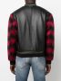 Roberto Cavalli Bomberjack met geruite mouwen Zwart - Thumbnail 4