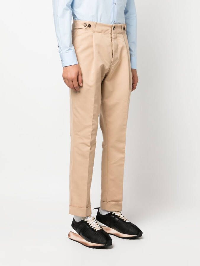 Roberto Cavalli Broek met geplooid detail Beige