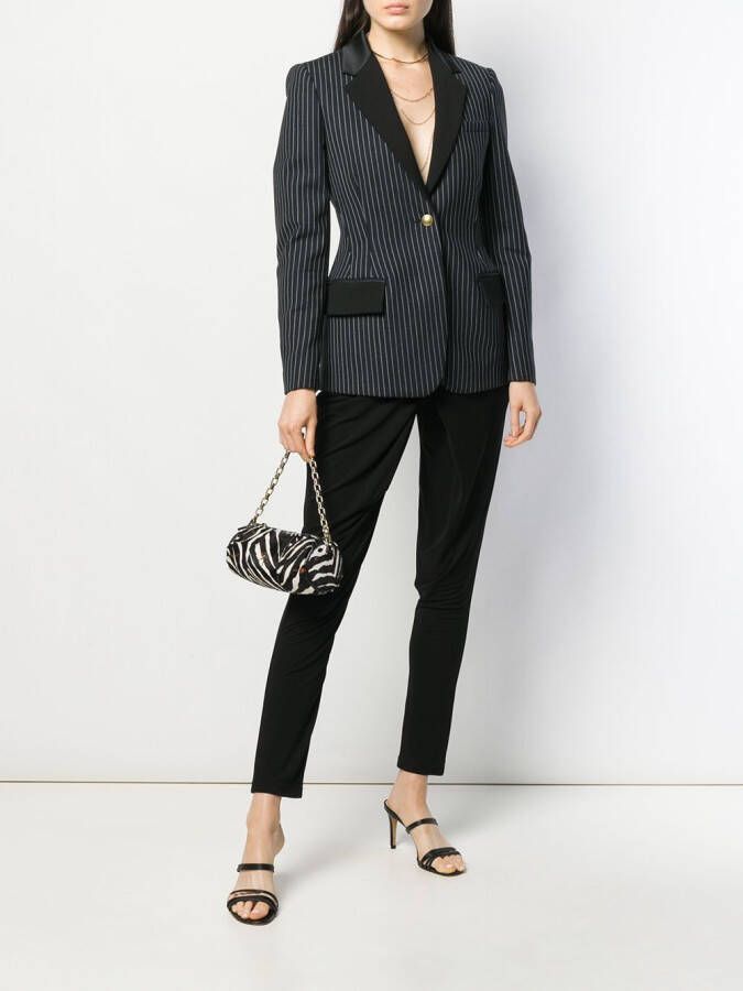 Roberto Cavalli Broek met vlakken Zwart