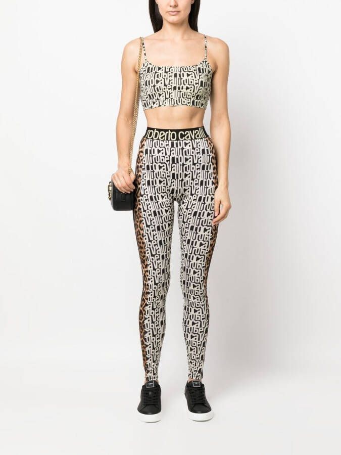 Roberto Cavalli Cropped top Zwart