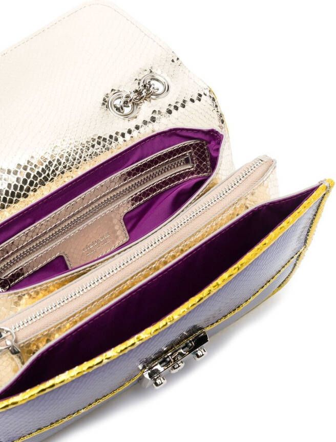 Roberto Cavalli Crossbodytas met colourblocking Paars