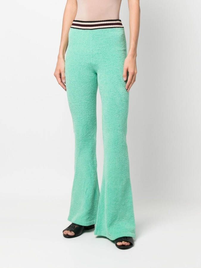 Roberto Cavalli Flared broek Groen