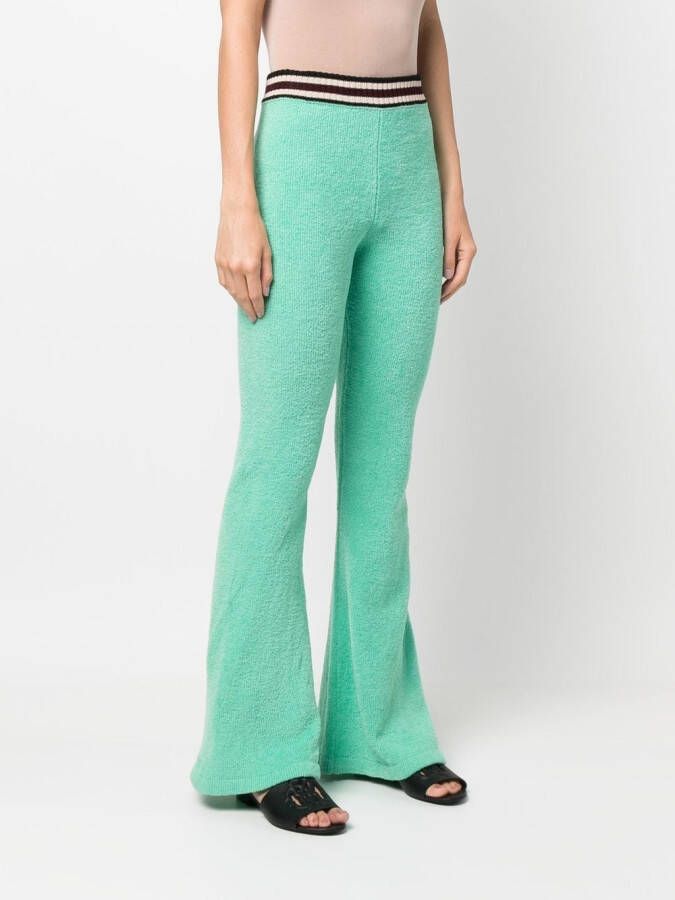 Roberto Cavalli Flared broek Groen