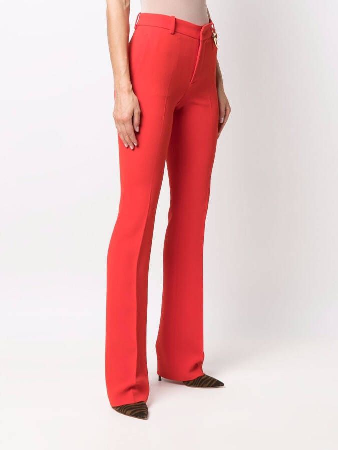 Roberto Cavalli Flared broek Rood