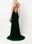Roberto Cavalli Fluwelen jurk Groen - Thumbnail 2