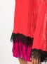 Roberto Cavalli Fluwelen jurk Rood - Thumbnail 5