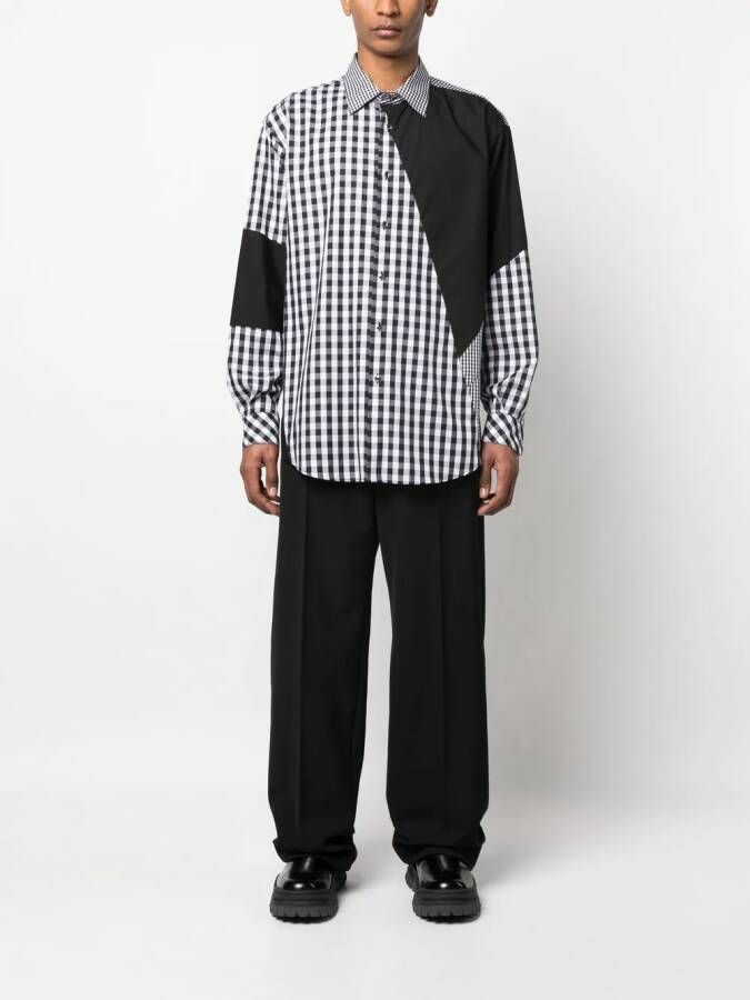 Roberto Cavalli Geruit overhemd Zwart