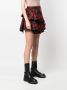 Roberto Cavalli Geruite plooirok Rood - Thumbnail 3