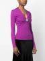 Roberto Cavalli Gesmockte top Paars - Thumbnail 3