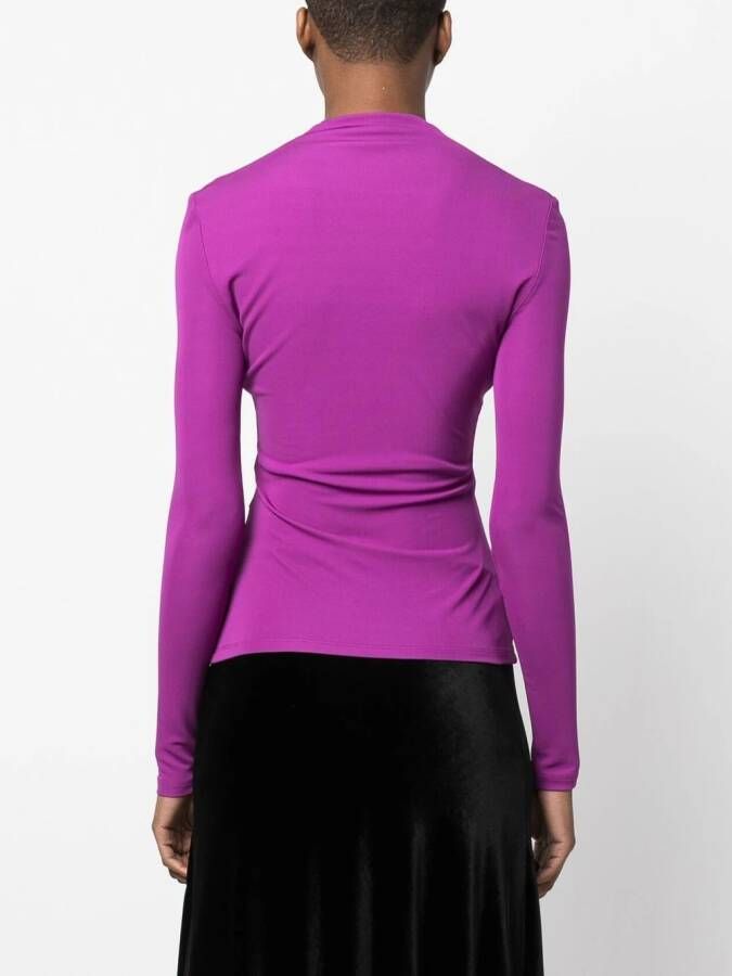 Roberto Cavalli Gesmockte top Paars