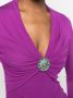 Roberto Cavalli Gesmockte top Paars - Thumbnail 5