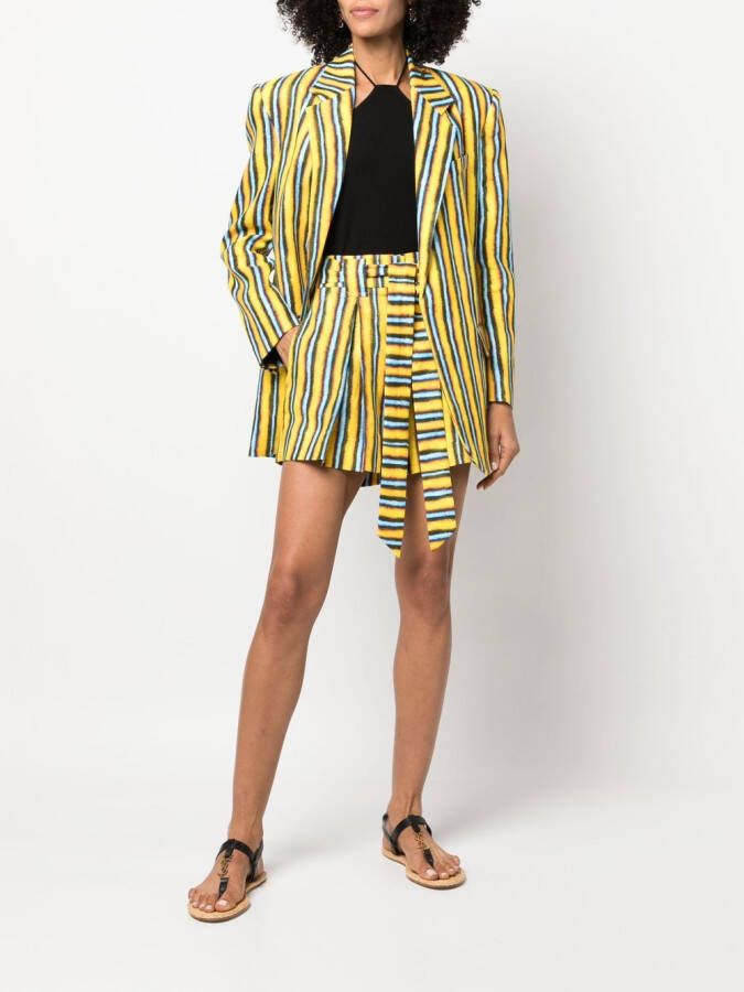 Roberto Cavalli Gestreepte blazer Geel
