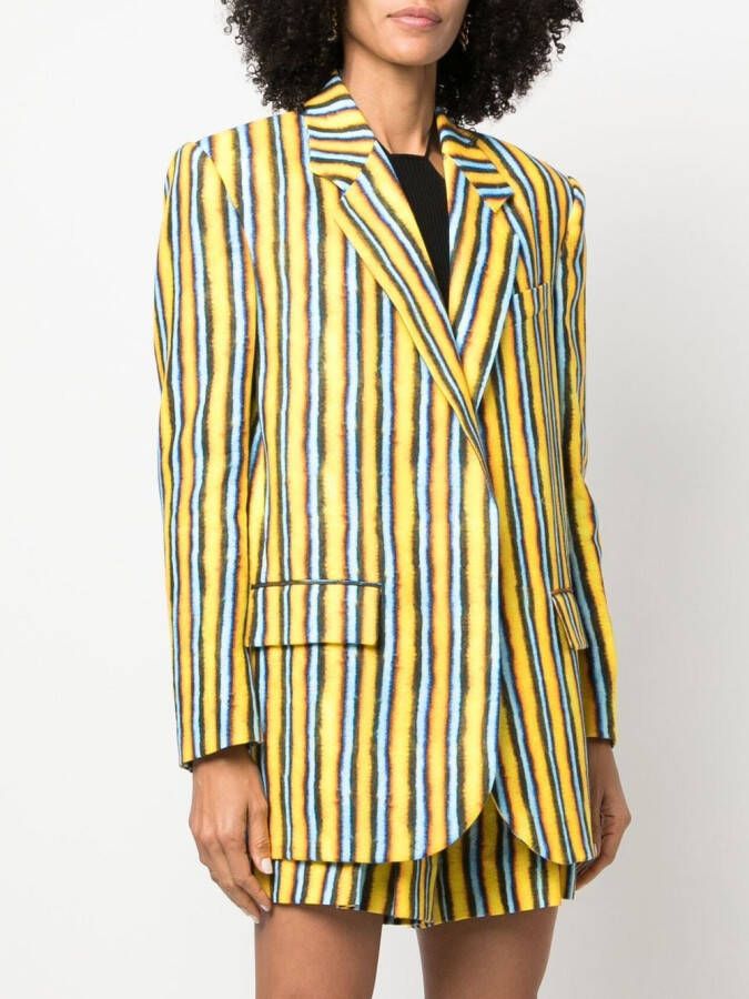 Roberto Cavalli Gestreepte blazer Geel